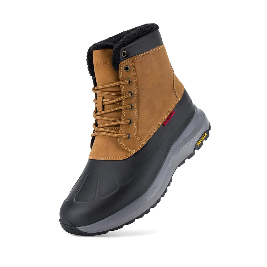 Piet Heren Winterlaarzen – Gevoerde Snowboots met Brede Teendoos