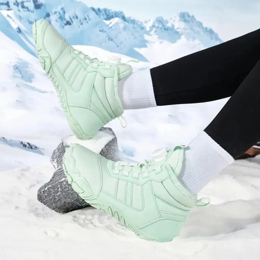 Barefoot Schoenen Dames - Winterschoenen met Voering & Boa Sluiting