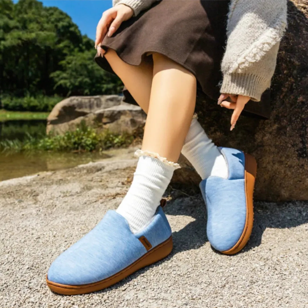 Pantoffels met Harde Zool & Fleece Voering - Warme Sloffen