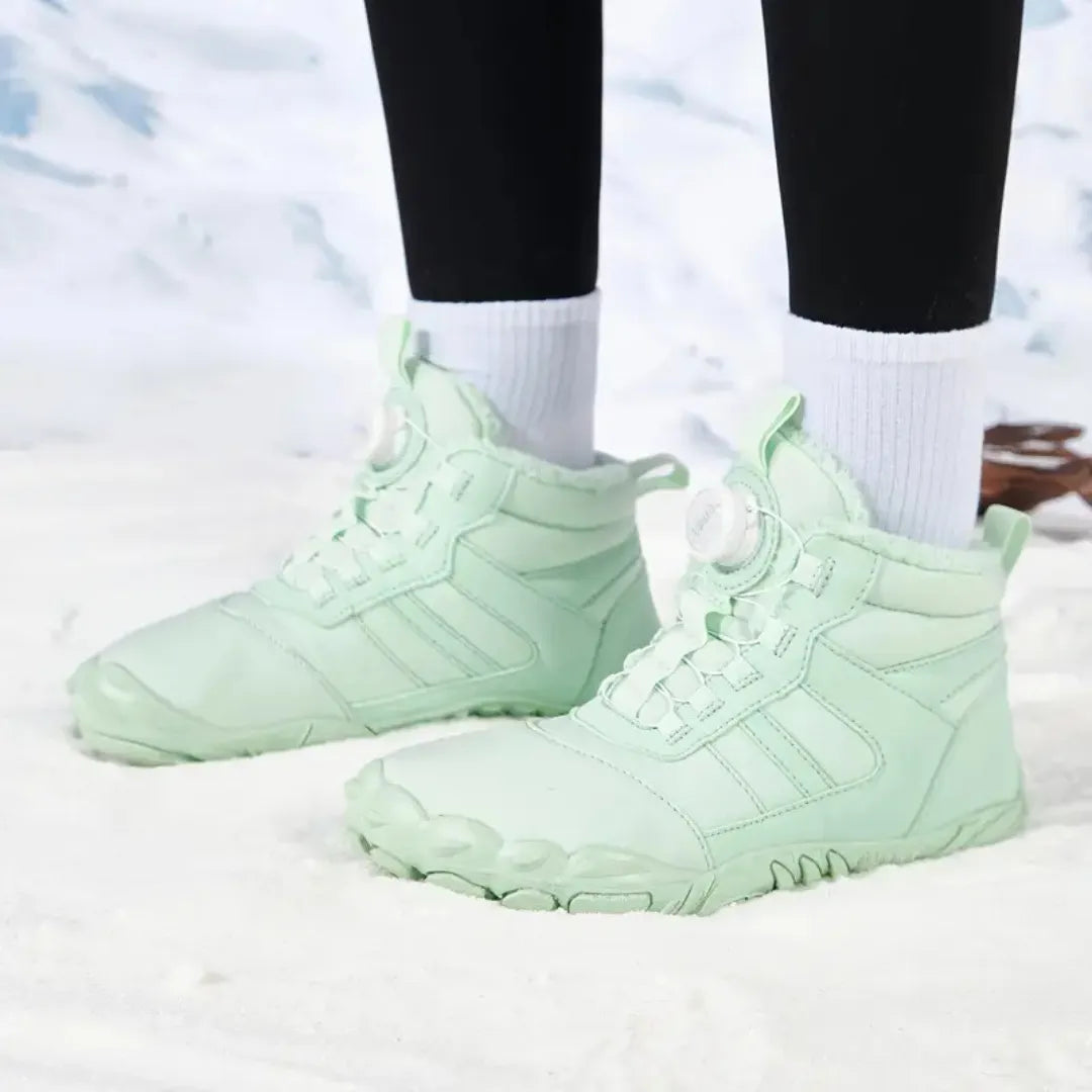 Barefoot Schoenen Dames - Winterschoenen met Voering & Boa Sluiting