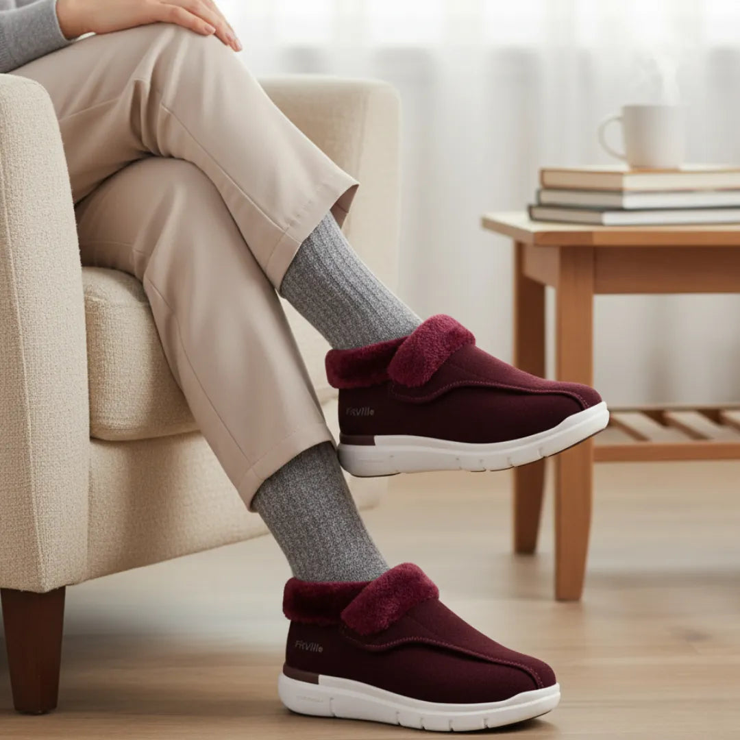 Sophie Orthopedische Winterschoenen Dames – Pantoffels met Harde Zool