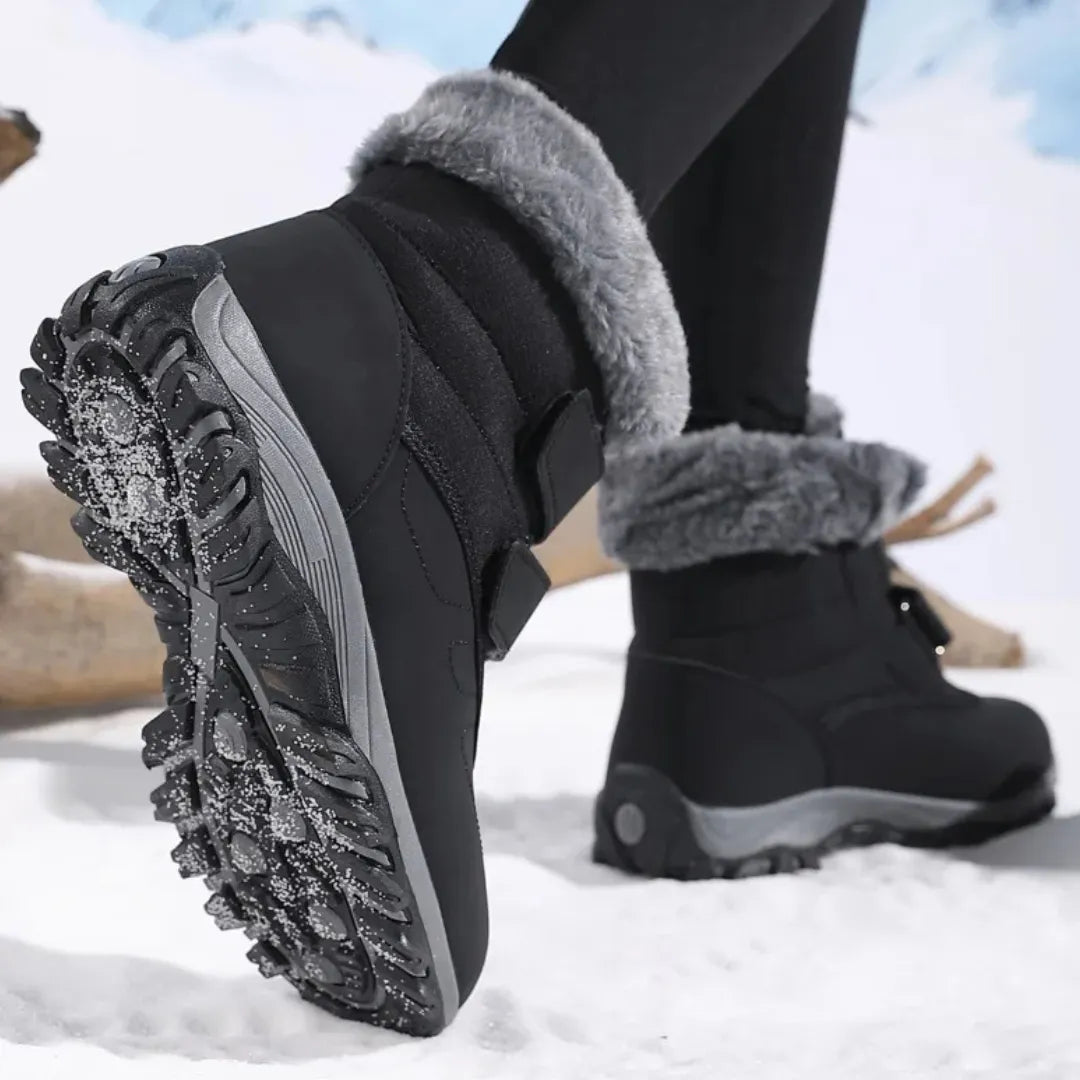 Freya Waterdichte Snowboots Dames met Klittenband – Enkellaarsjes