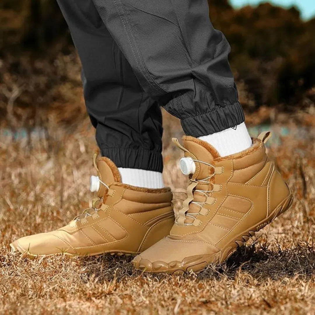 Barefoot Schoenen Heren - Winterschoenen met Voering & Boa Sluiting