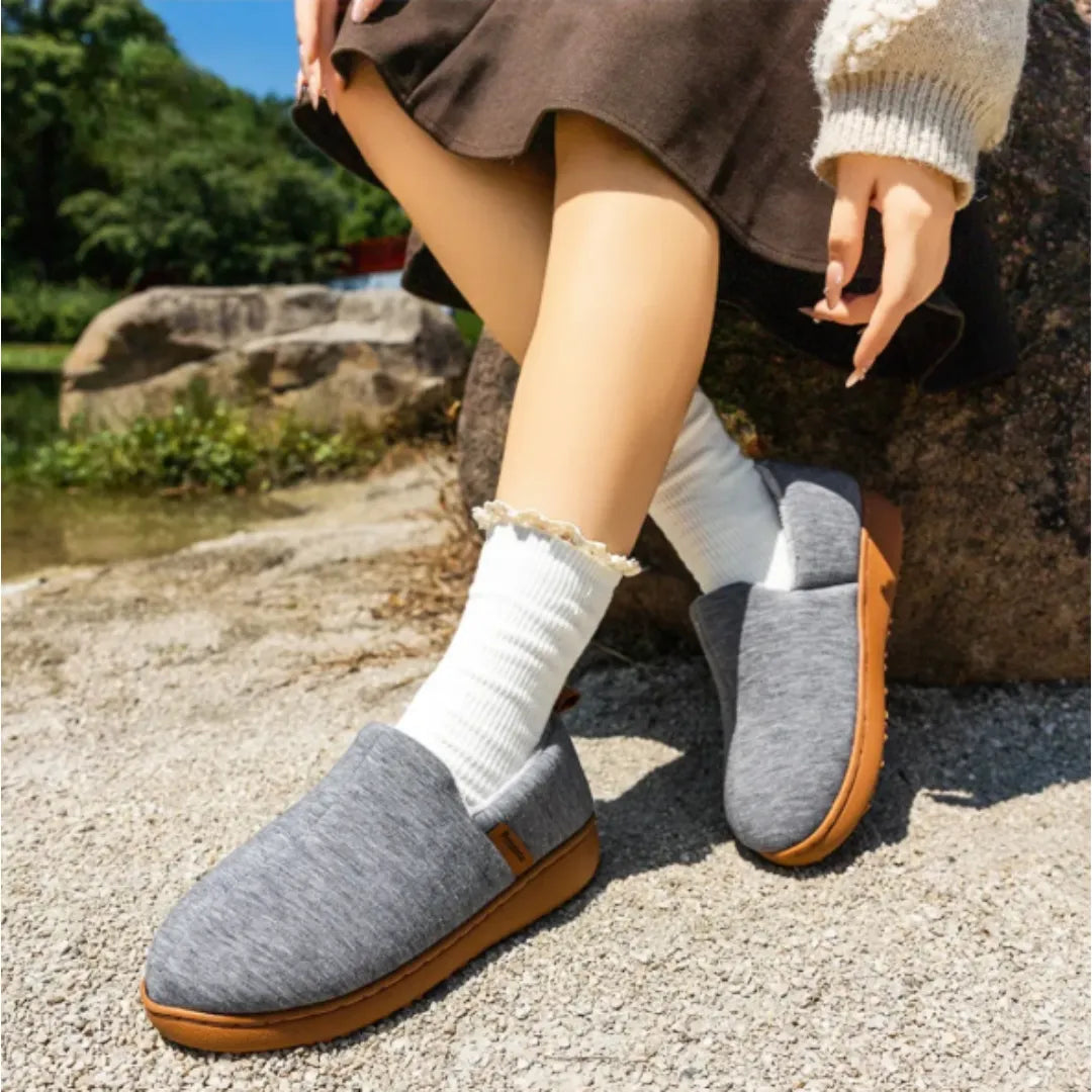 Pantoffels met Harde Zool & Fleece Voering - Warme Sloffen