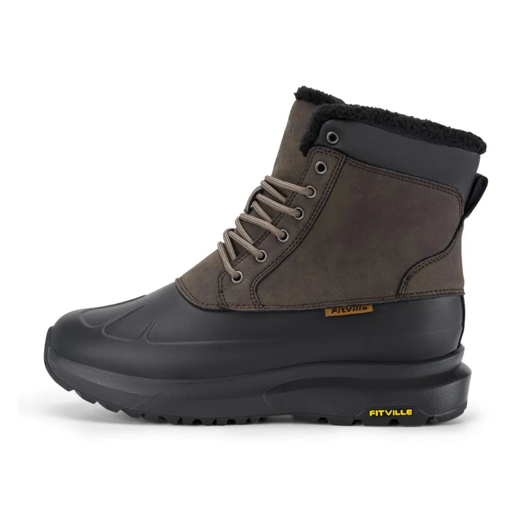 Piet Heren Winterlaarzen – Gevoerde Snowboots met Brede Teendoos