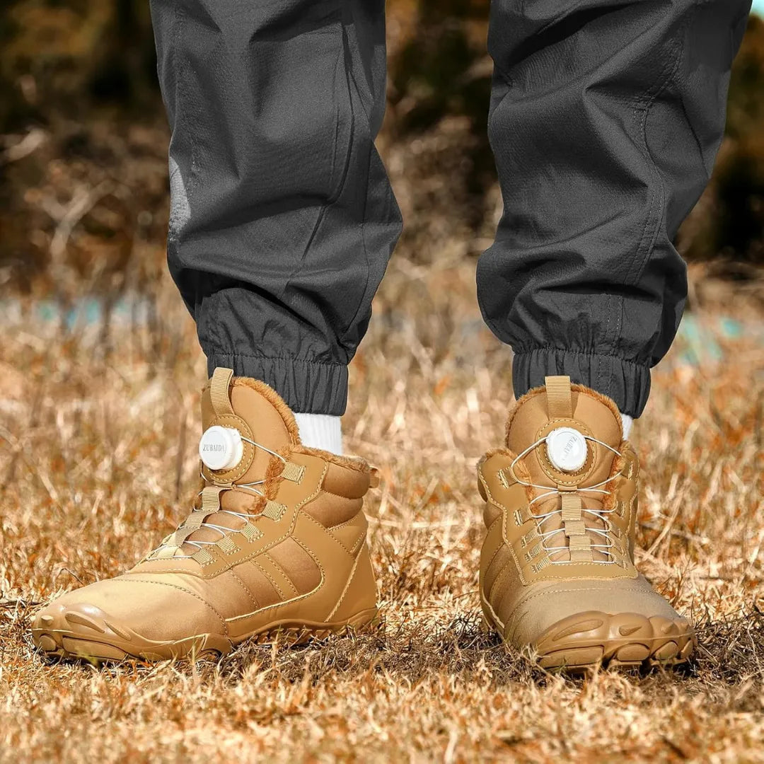 Barefoot Schoenen Heren - Winterschoenen met Voering & Boa Sluiting