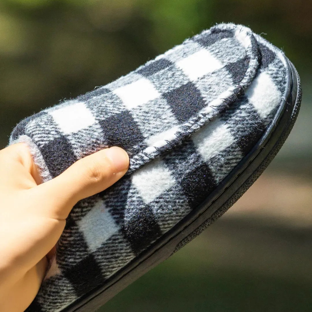 Ryn Warme Instappers met Pluche Voering - Pantoffels met Harde Zool