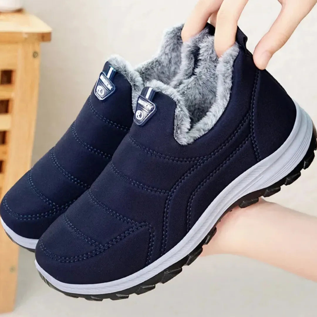 Sven Heren Winter Instappers – Warme Gevoerde Snowboots met Gripzool