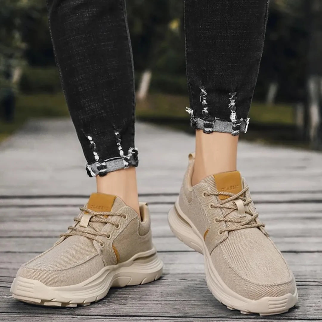 Mark Comfortabele Heren Sneakers met Demping - Uitneembare Zool