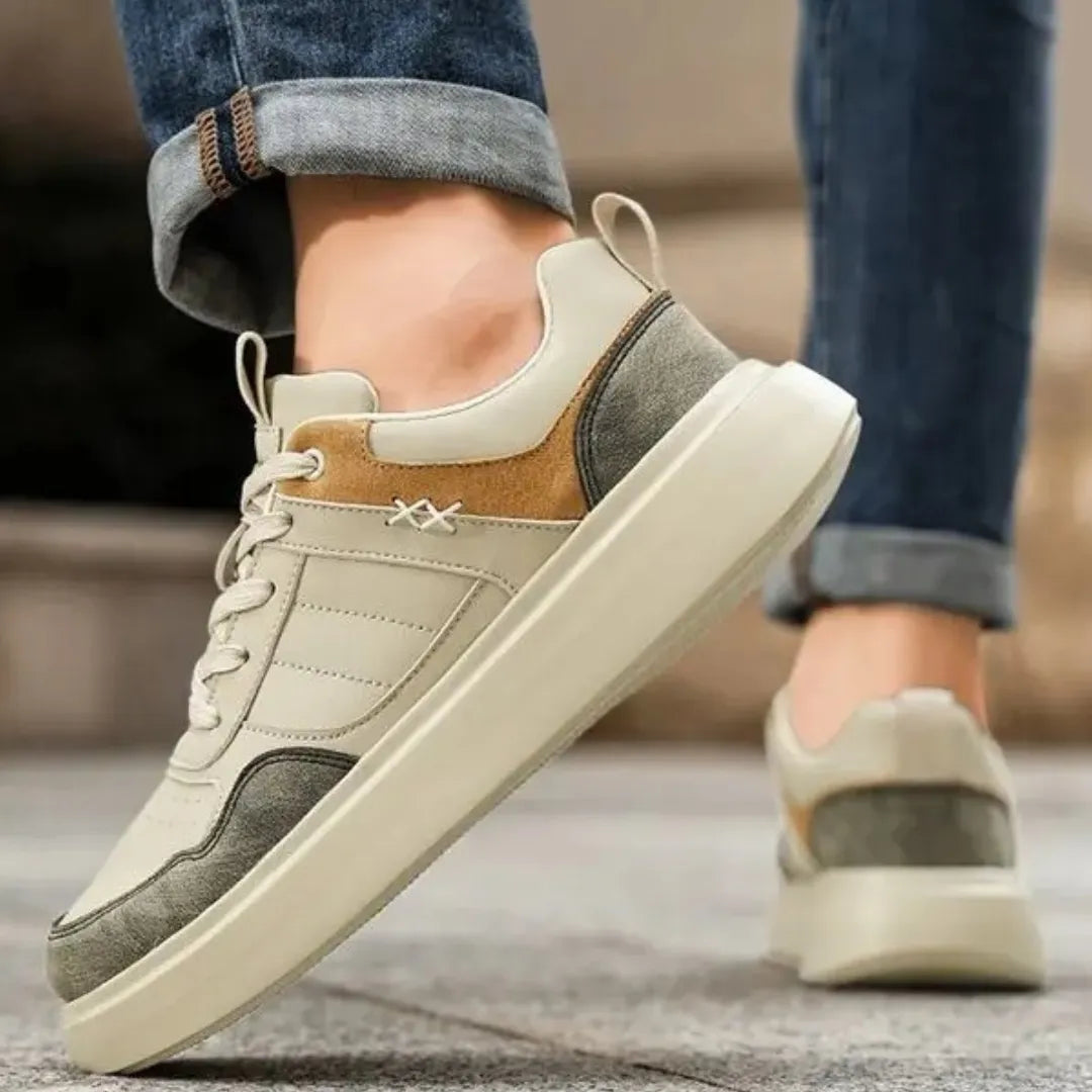 Riley Leren Sneakers Heren – Waterdichte Lage Sneakers