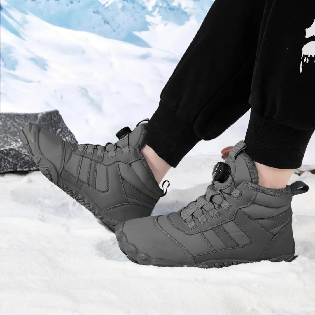 Barefoot Schoenen Heren - Winterschoenen met Voering & Boa Sluiting
