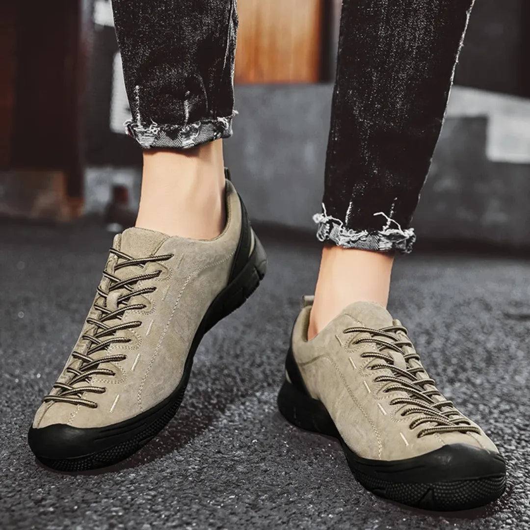 Suède Wandelschoenen Heren - Sneakers met Hielversteviging & Demping