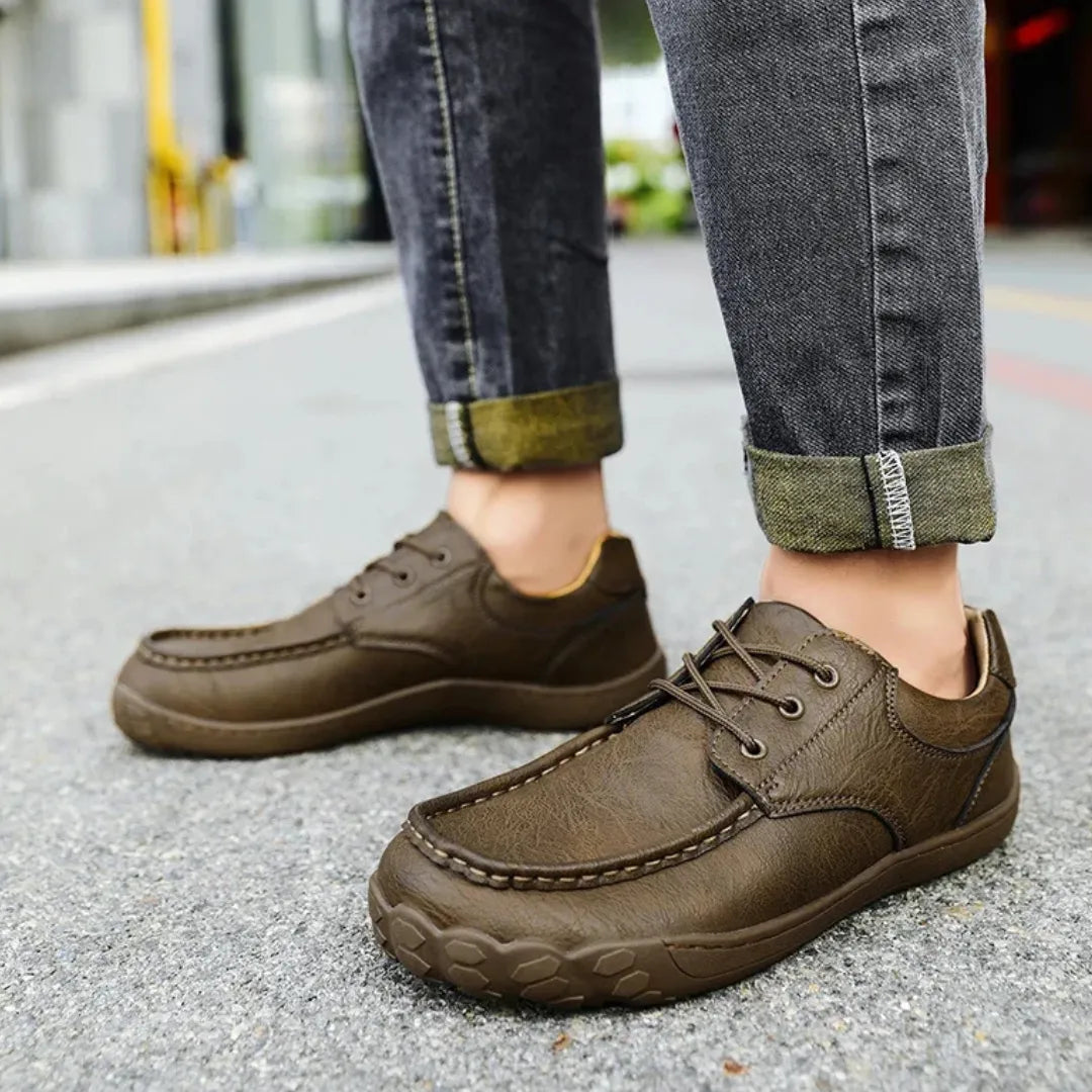 Mauro Barefoot Schoenen Heren met Veters – Brede Neus & Zero Drop Zool