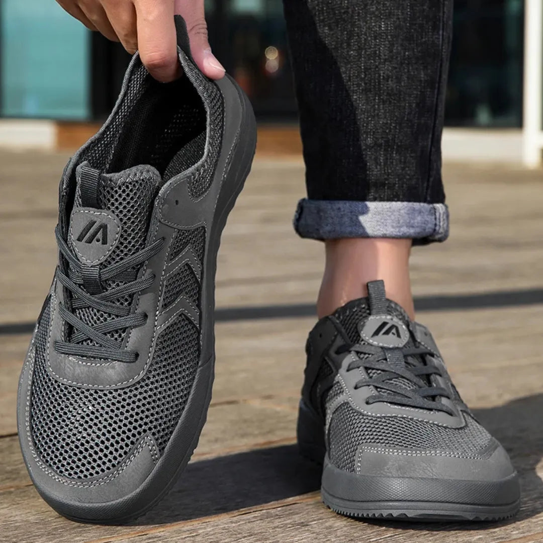 Aro Mesh Sneakers met Brede Neus - Ademende Schoenen voor Brede Voeten