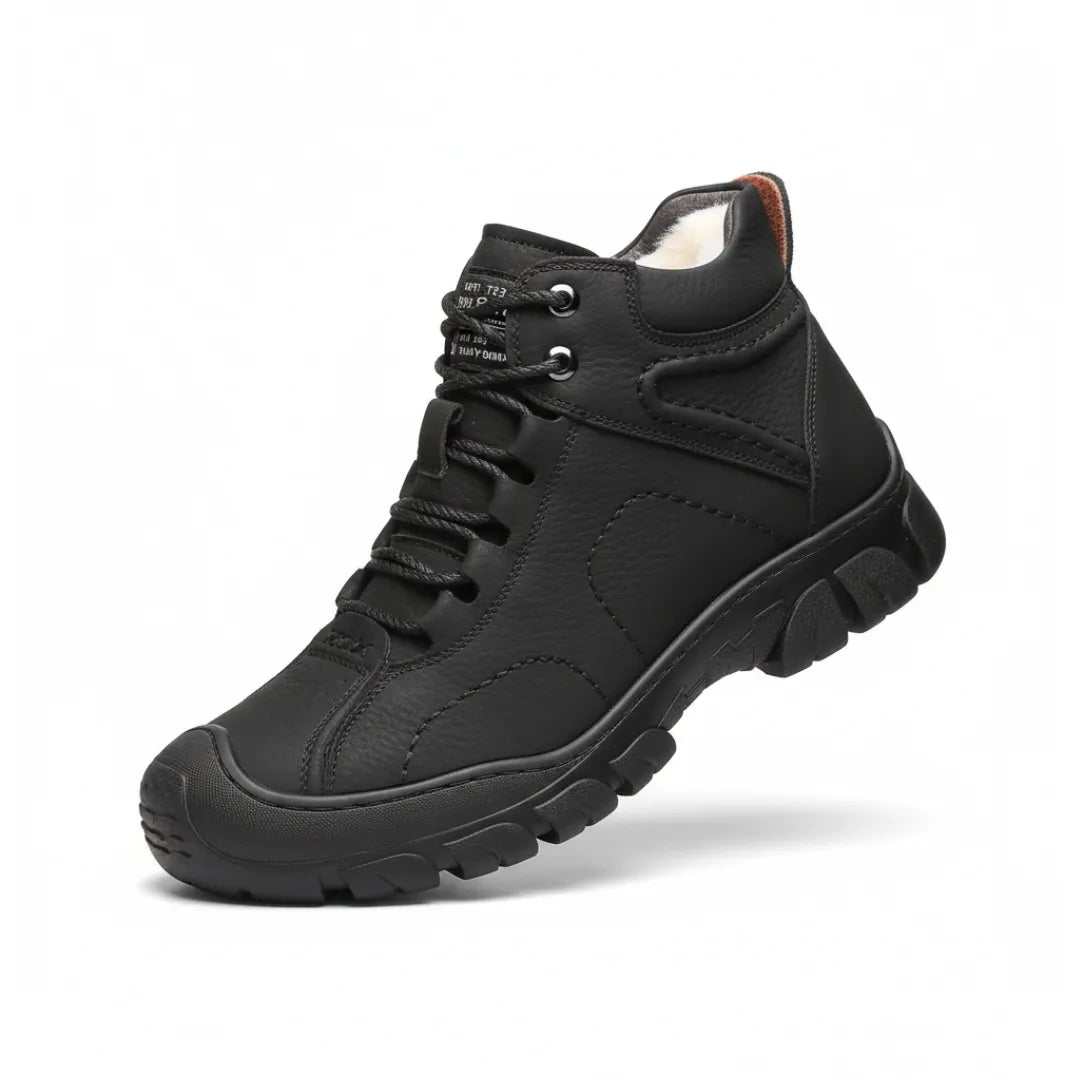 Heren Winterboots β Warme Gevoerde Wandelschoenen met Antislip Zool