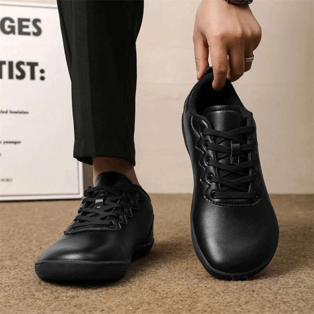 Barefoot Schoenen Unisex - Vegan Leer Sneakers met Brede Neus