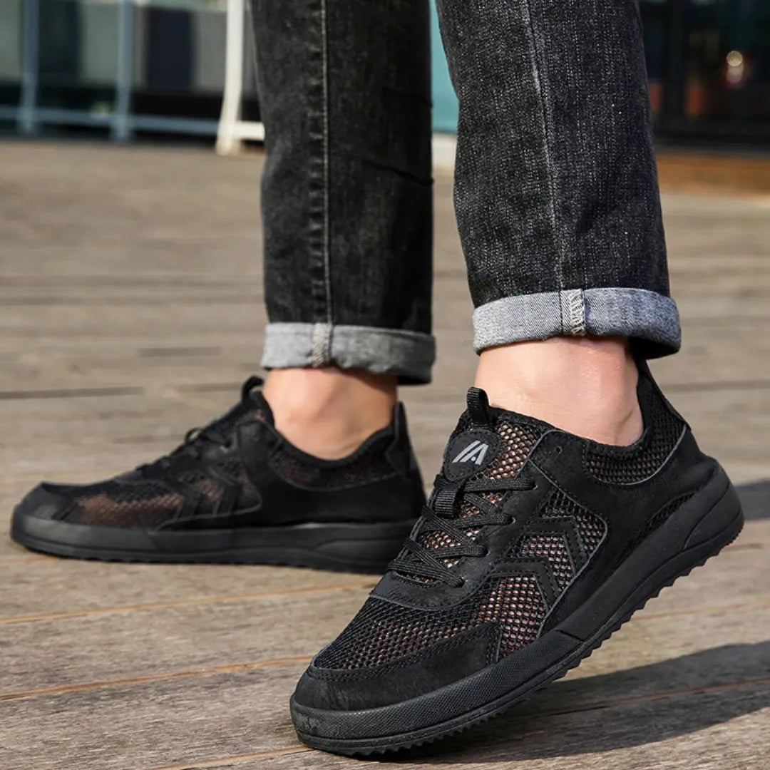 Aro Mesh Sneakers met Brede Neus - Ademende Schoenen voor Brede Voeten