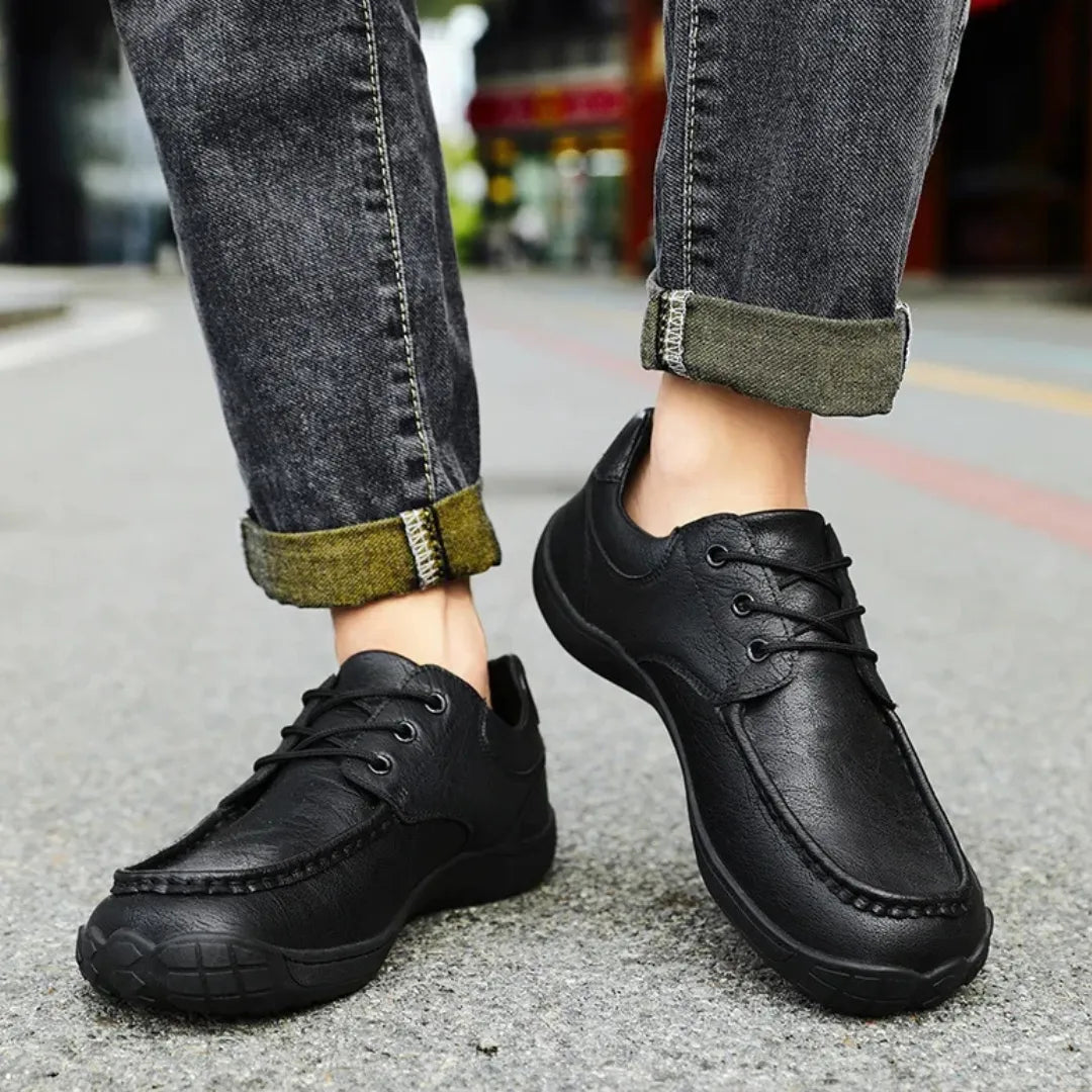 Mauro Barefoot Schoenen Heren met Veters – Brede Neus & Zero Drop Zool