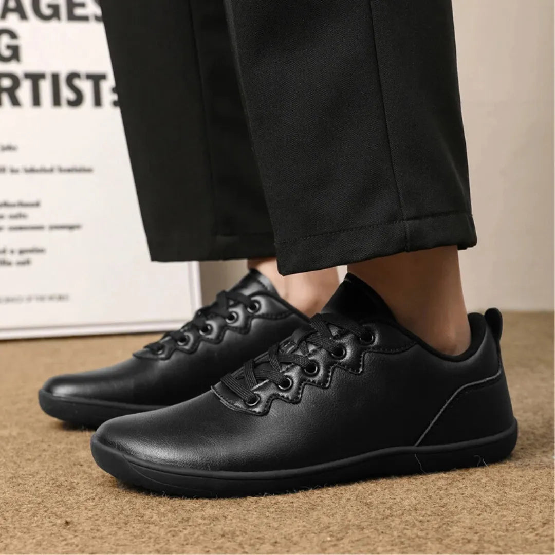 Barefoot Schoenen Unisex - Vegan Leer Sneakers met Brede Neus