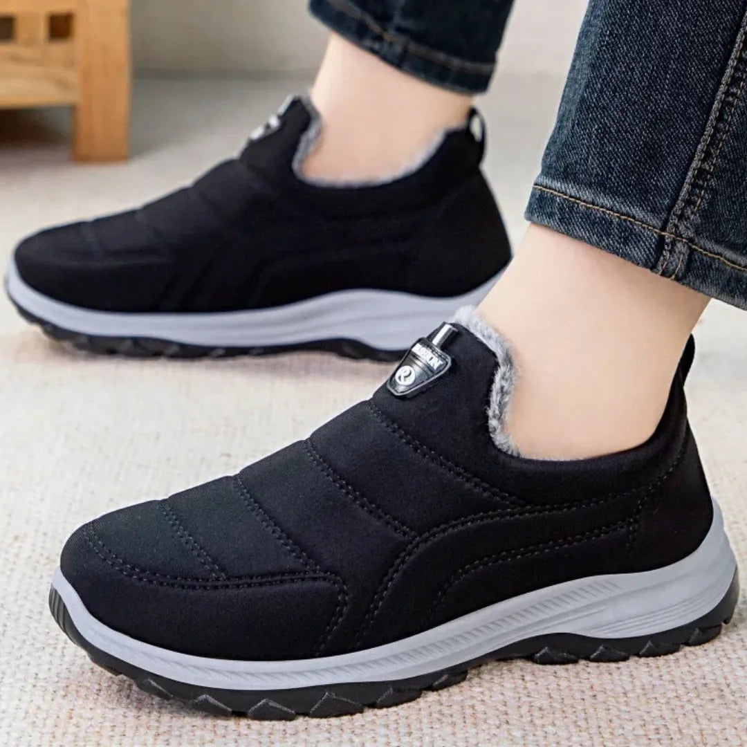 Sven Heren Winter Instappers – Warme Gevoerde Snowboots met Gripzool