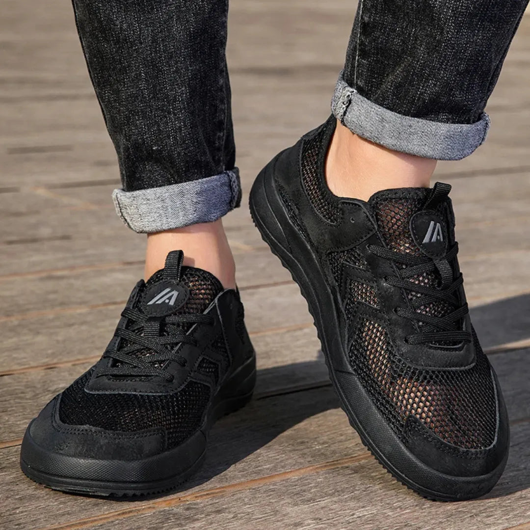 Aro Mesh Sneakers met Brede Neus - Ademende Schoenen voor Brede Voeten