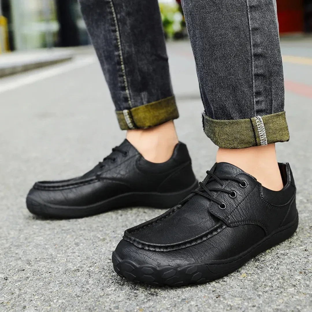 Mauro Barefoot Schoenen Heren met Veters – Brede Neus & Zero Drop Zool