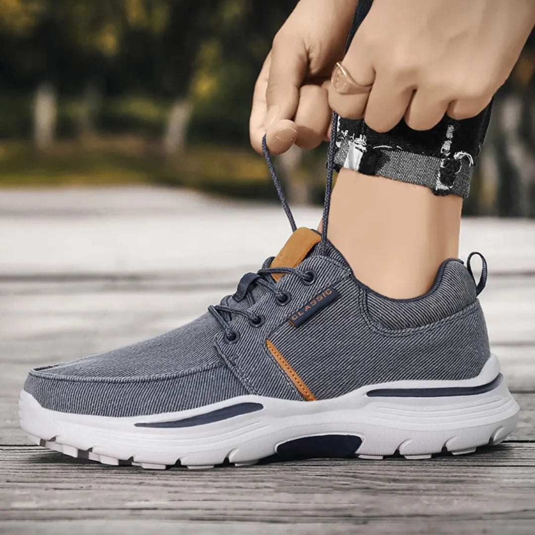 Mark Comfortabele Heren Sneakers met Demping - Uitneembare Zool