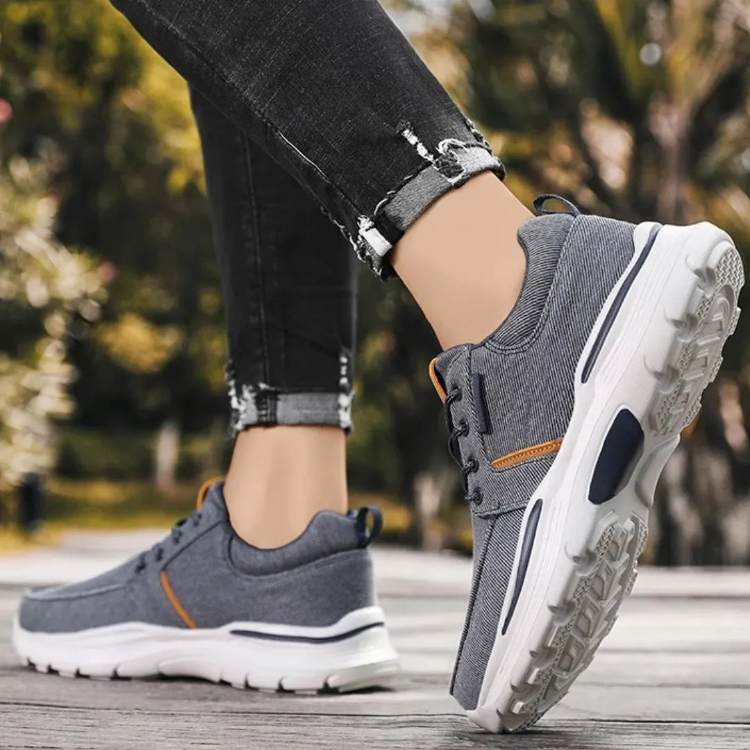 Mark Comfortabele Heren Sneakers met Demping - Uitneembare Zool
