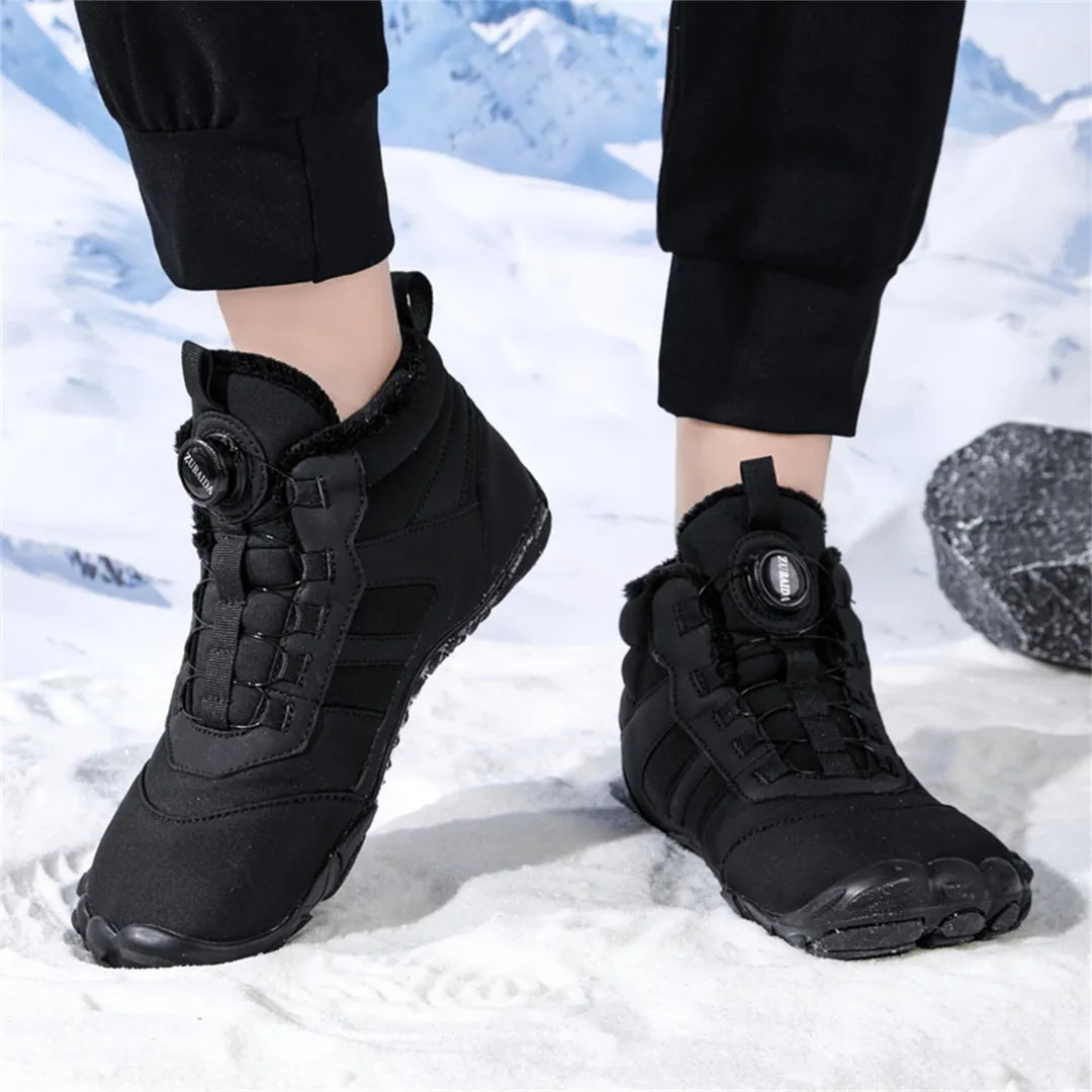 Barefoot Schoenen Heren - Winterschoenen met Voering & Boa Sluiting