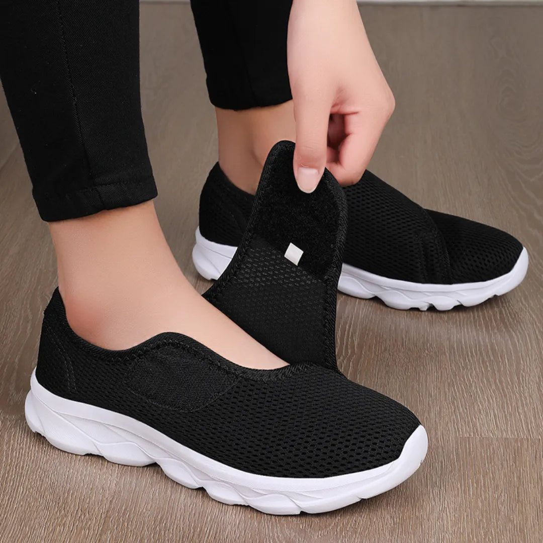 Diabetes Schoenen Dames - Schoenen met Brede Leest & Klittenband