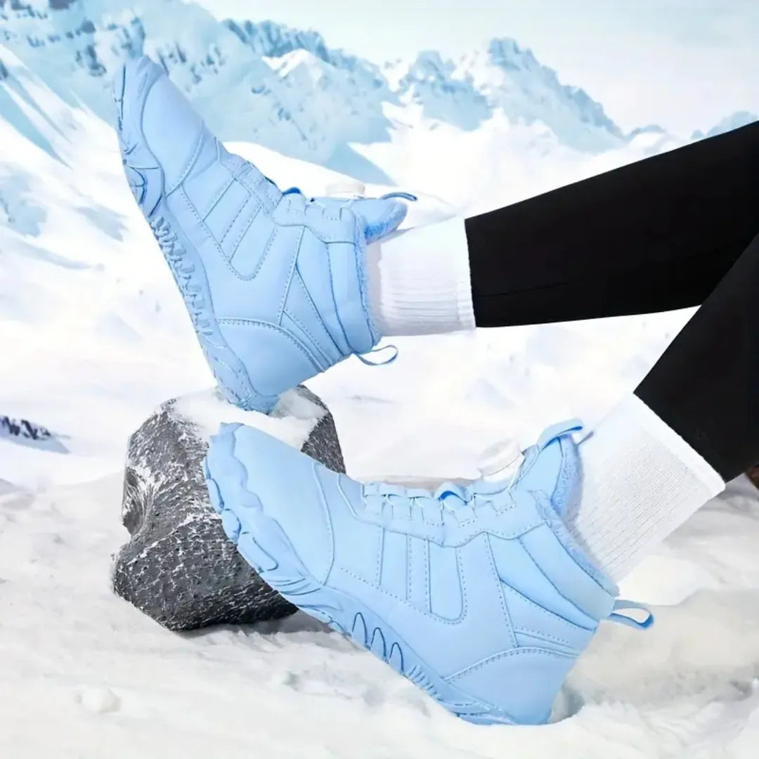 Barefoot Schoenen Dames - Winterschoenen met Voering & Boa Sluiting