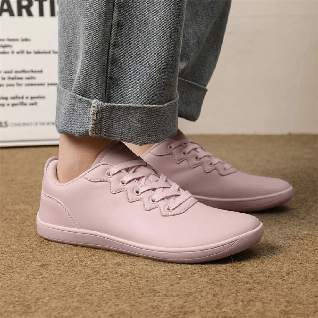 Barefoot Schoenen Unisex - Vegan Leer Sneakers met Brede Neus