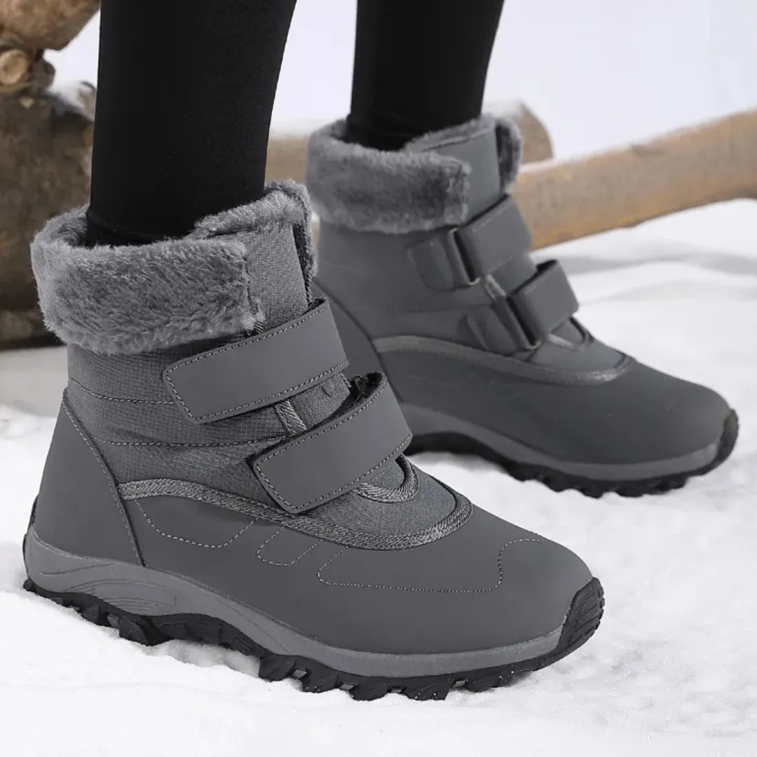 Freya Waterdichte Snowboots Dames met Klittenband – Enkellaarsjes