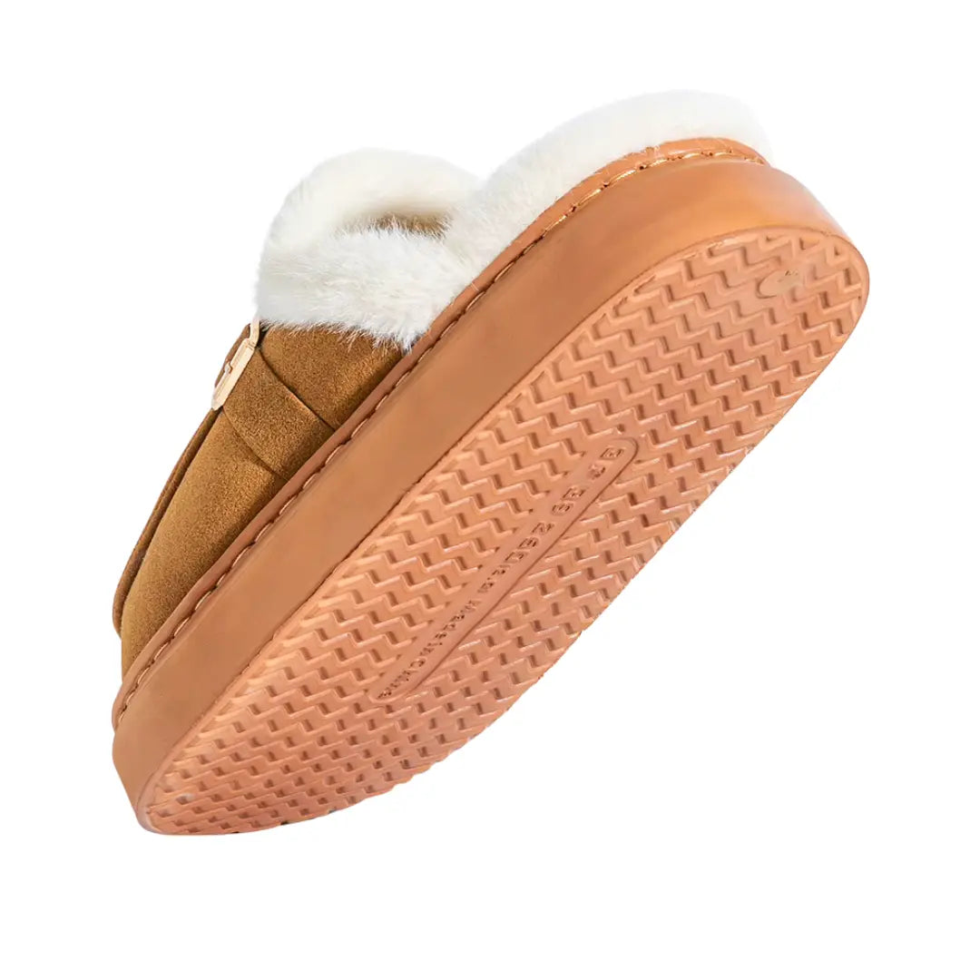 Amara Warme Dames Pantoffels met Wol – Sloffen met Open Hiel (Koop 1 paar, krijg 1 paar gratis)