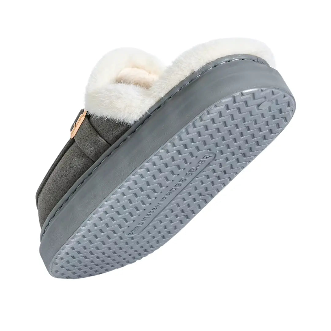 Amara Warme Dames Pantoffels met Wol – Sloffen met Open Hiel (Koop 1 paar, krijg 1 paar gratis)