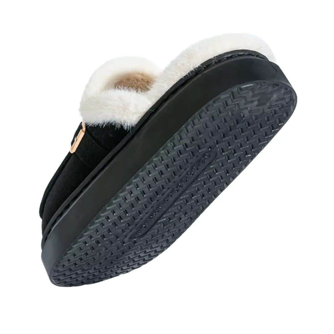 Amara Warme Dames Pantoffels met Wol – Sloffen met Open Hiel (Koop 1 paar, krijg 1 paar gratis)