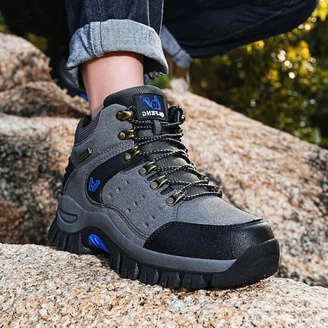 Leren Wandelschoenen met Demping Unisex - Waterdichte Bergschoenen