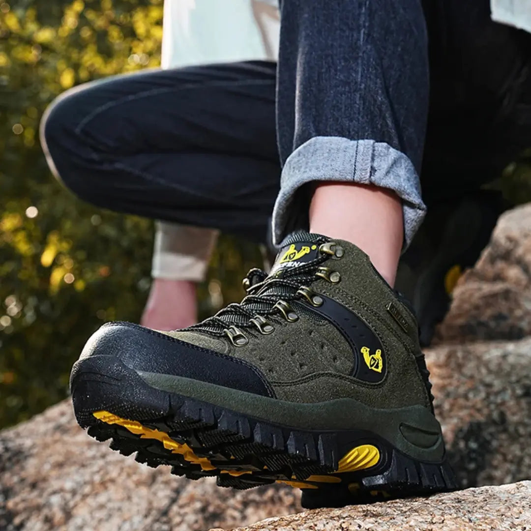 Leren Wandelschoenen met Demping Unisex - Waterdichte Bergschoenen