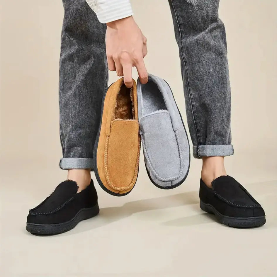 Bjorn Heren Pantoffels – Warme Sloffen met Harde Zool voor binnen en buiten (Koop 1 paar, krijg 1 paar gratis)