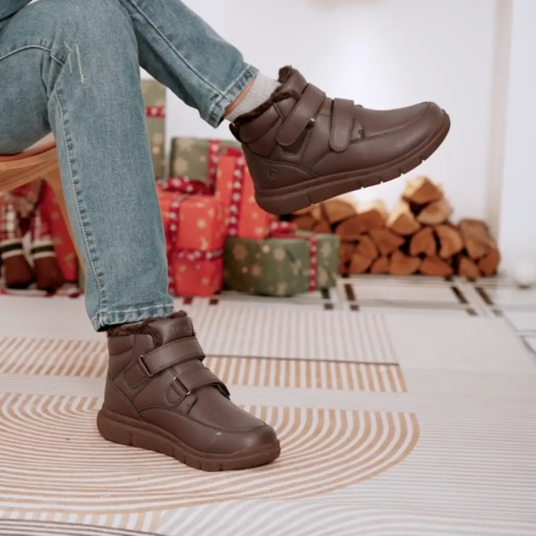 Arvo Hoge Schoenen Heren – Orthopedische Snowboots met Klittenband