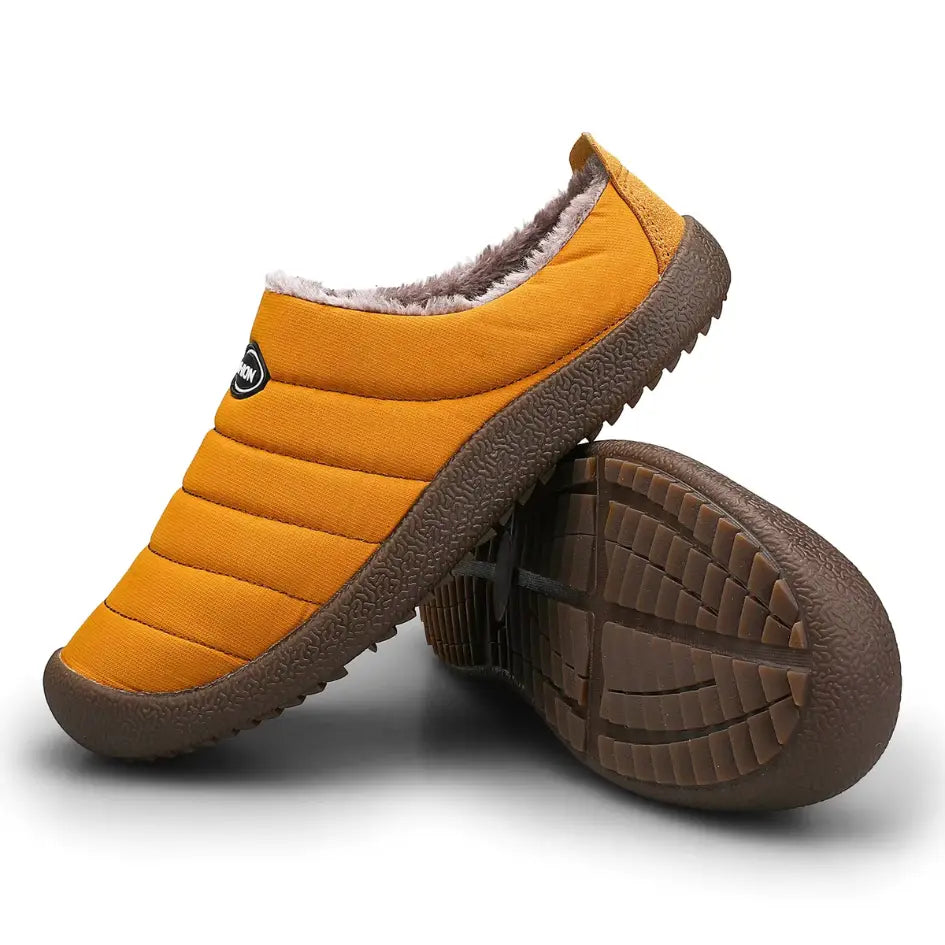 Chris Warm Gevoerde Heren Sloffen – Pantoffels met Bont en Harde Zool