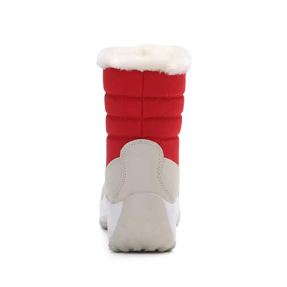 Dames Snowboots met Veters & Grip - Laarzen met Voetboog Ondersteuning