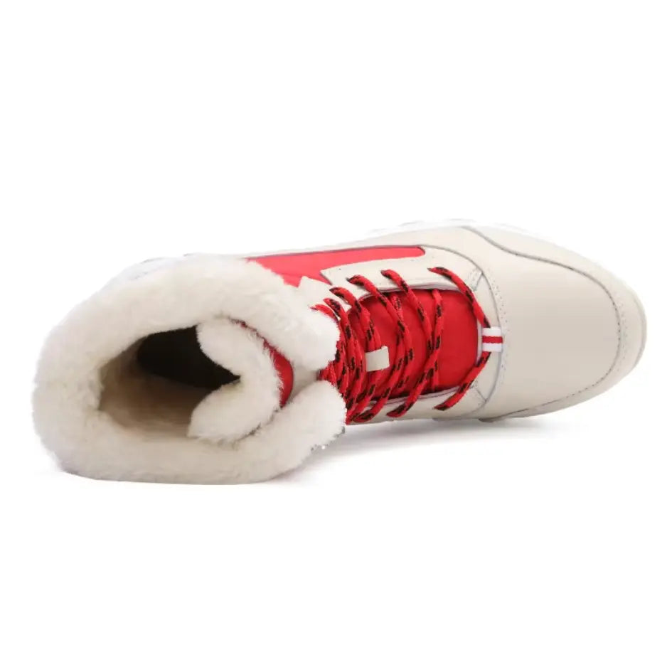 Dames Snowboots met Veters & Grip - Laarzen met Voetboog Ondersteuning