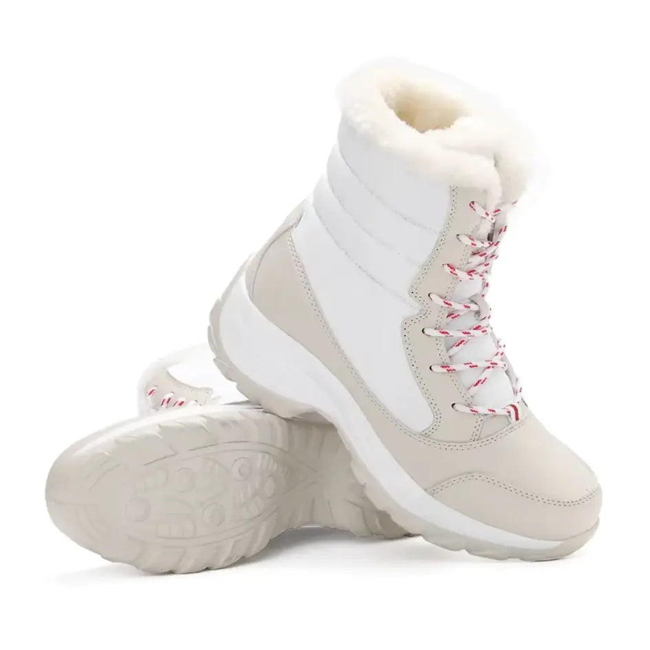 Dames Snowboots met Veters & Grip - Laarzen met Voetboog Ondersteuning