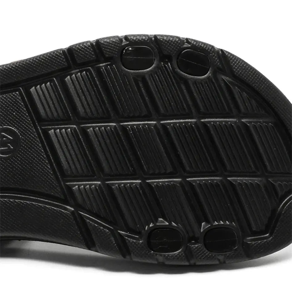 Dave Vegan Leren Slippers met Kruisband & Voorgevormd Voetbed