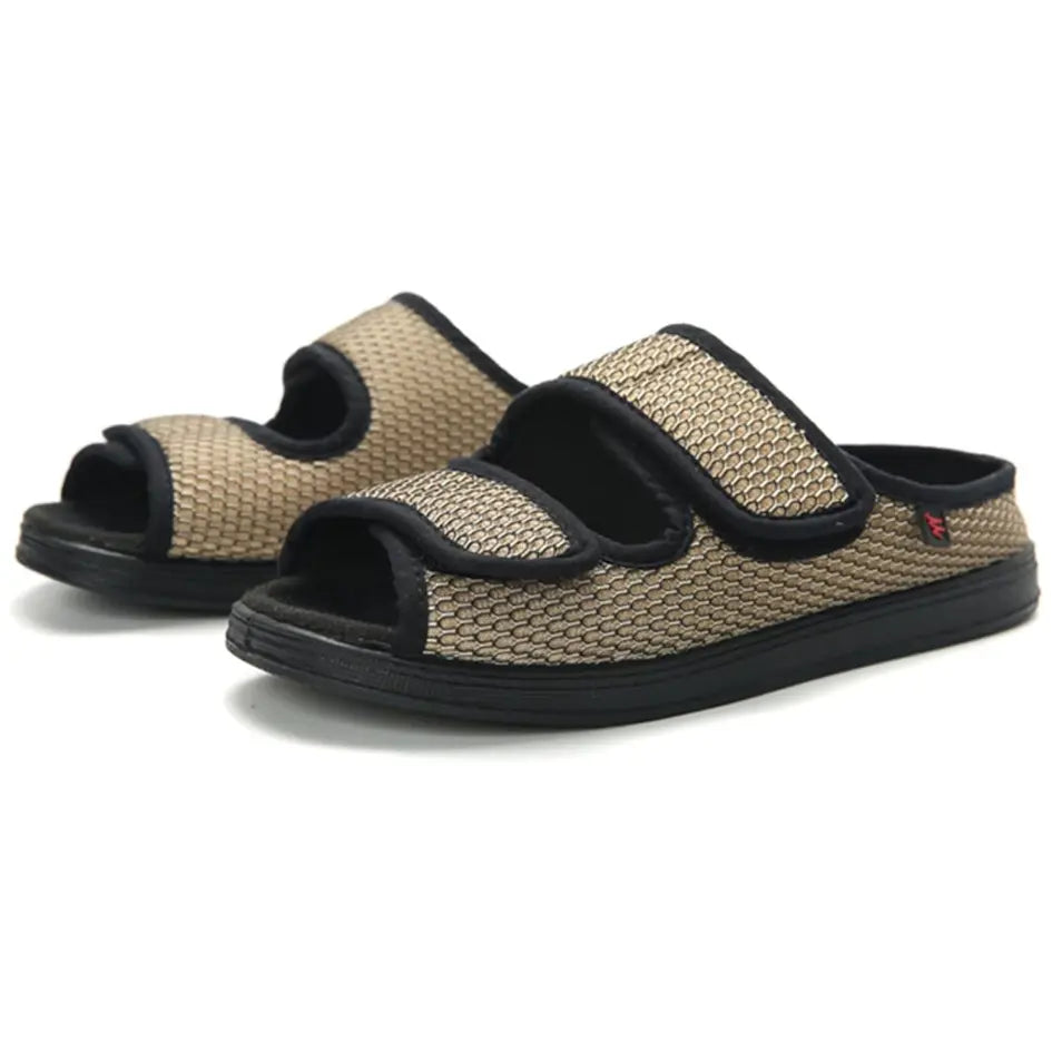 Diabetes schoenen – Unisex sandaal voor brede voeten met klittenband
