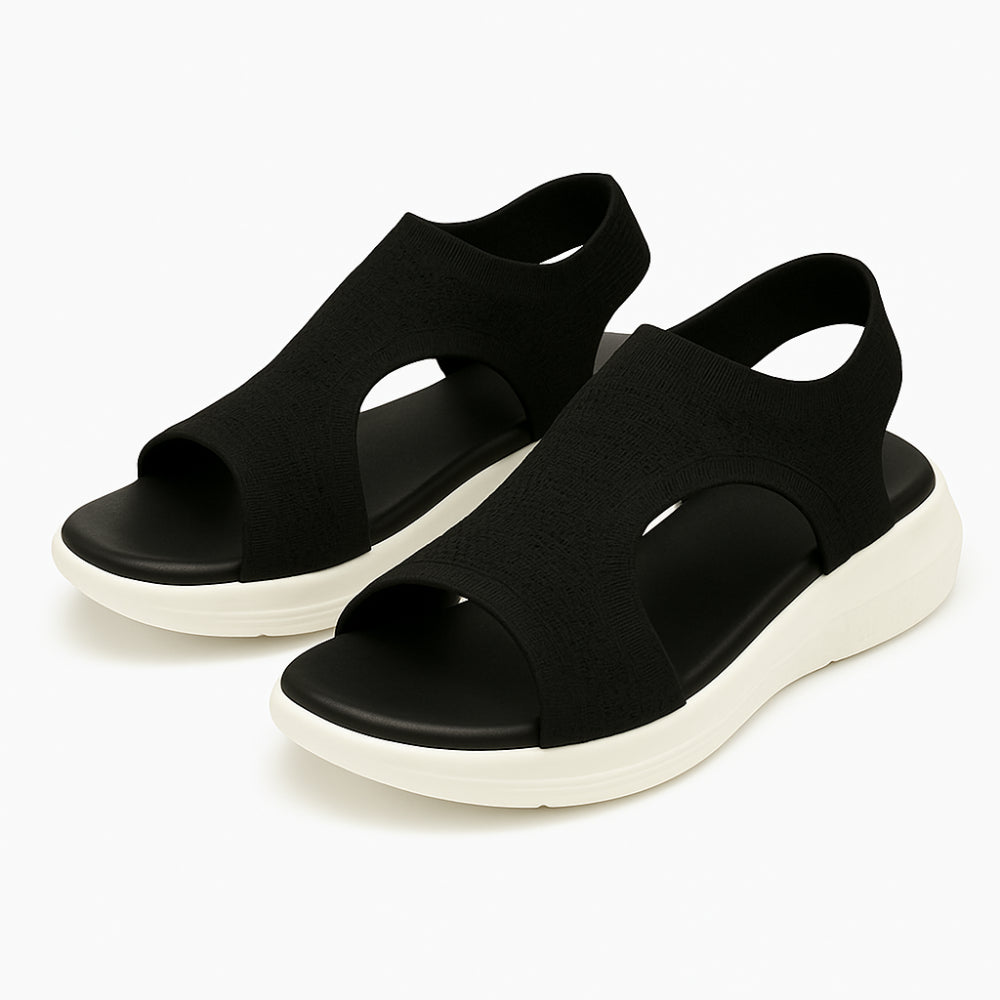 Evi Platform Sandalen met Voetbed - Zomerse Sandalen