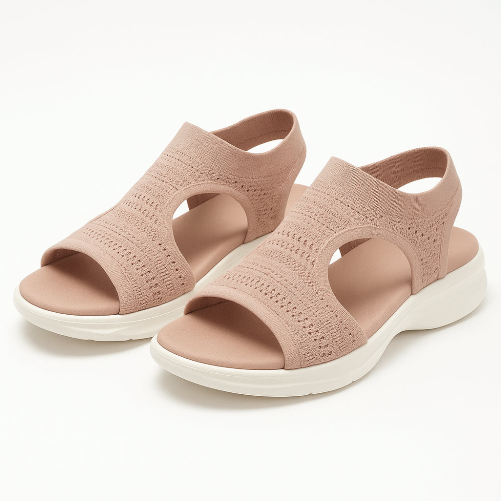 Evi Platform Sandalen met Voetbed - Zomerse Sandalen