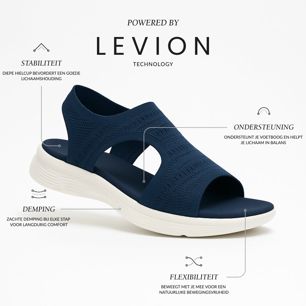 Evi Platform Sandalen met Voetbed - Zomerse Sandalen