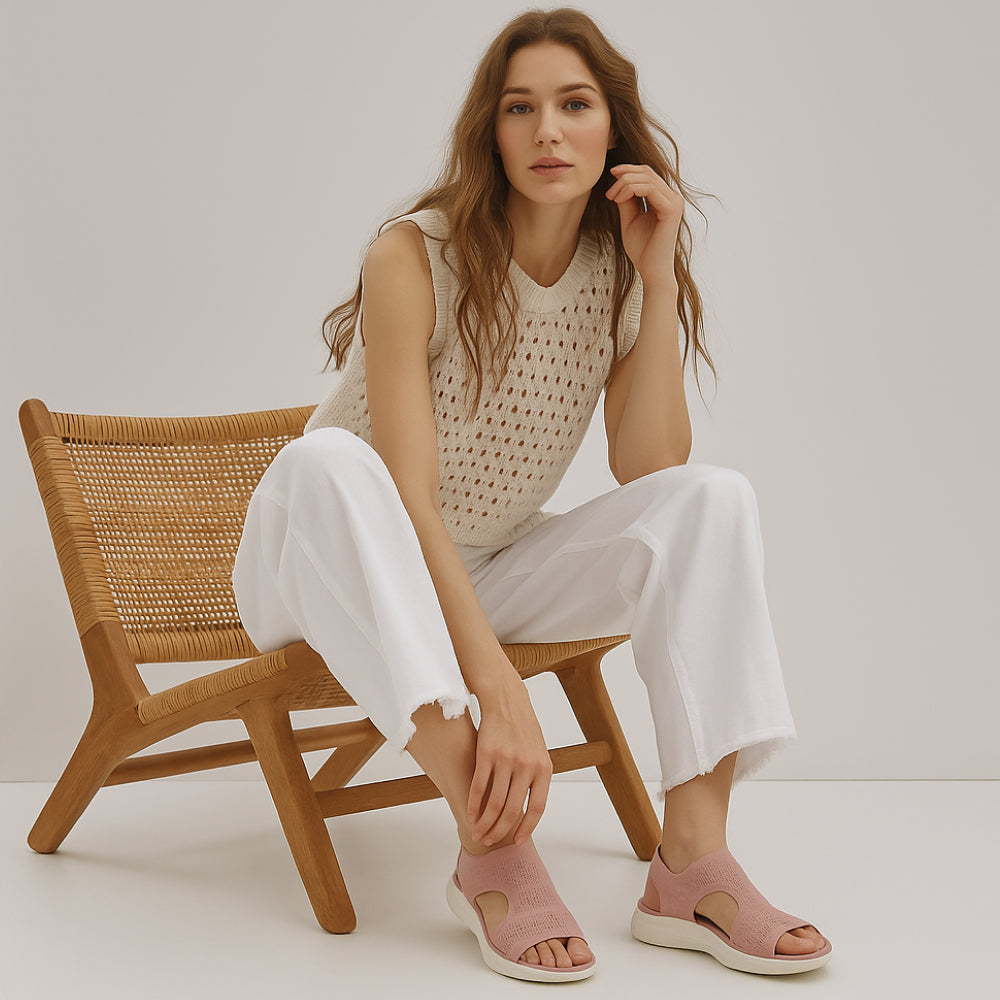 Evi Platform Sandalen met Voetbed - Zomerse Sandalen